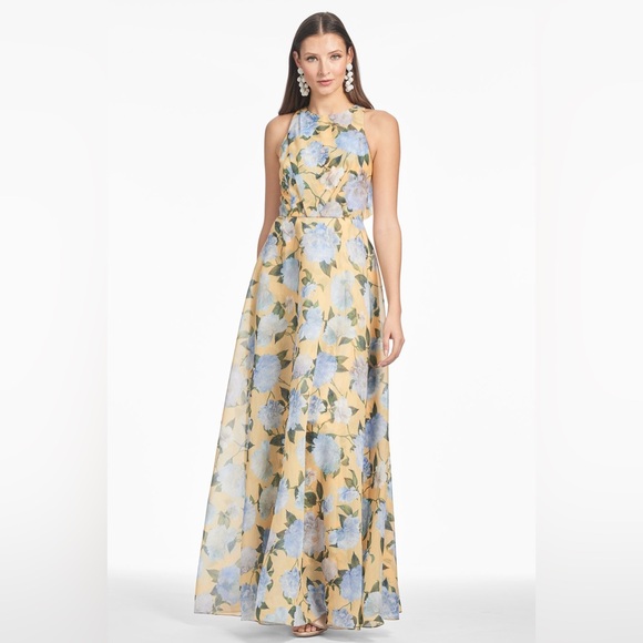 SACHIN & BABI Kate Floral Print Sleeveless Gown 10 - Picture 6 of 11